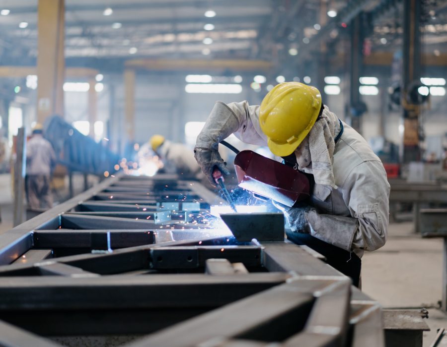 worker working in factory